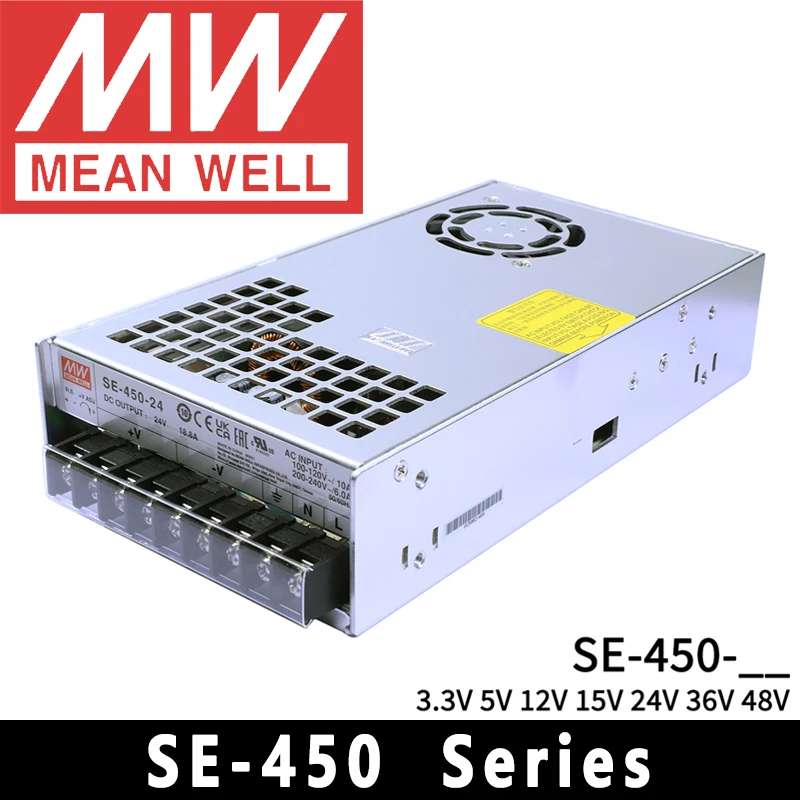 Mean Well SE-450-12/15/24/36/48 AC/DC Single Output Power Supply meanwell online store
Mean Well SE-450-12/15/24/36/48 AC/DC Single Output Power Supply meanwell online store