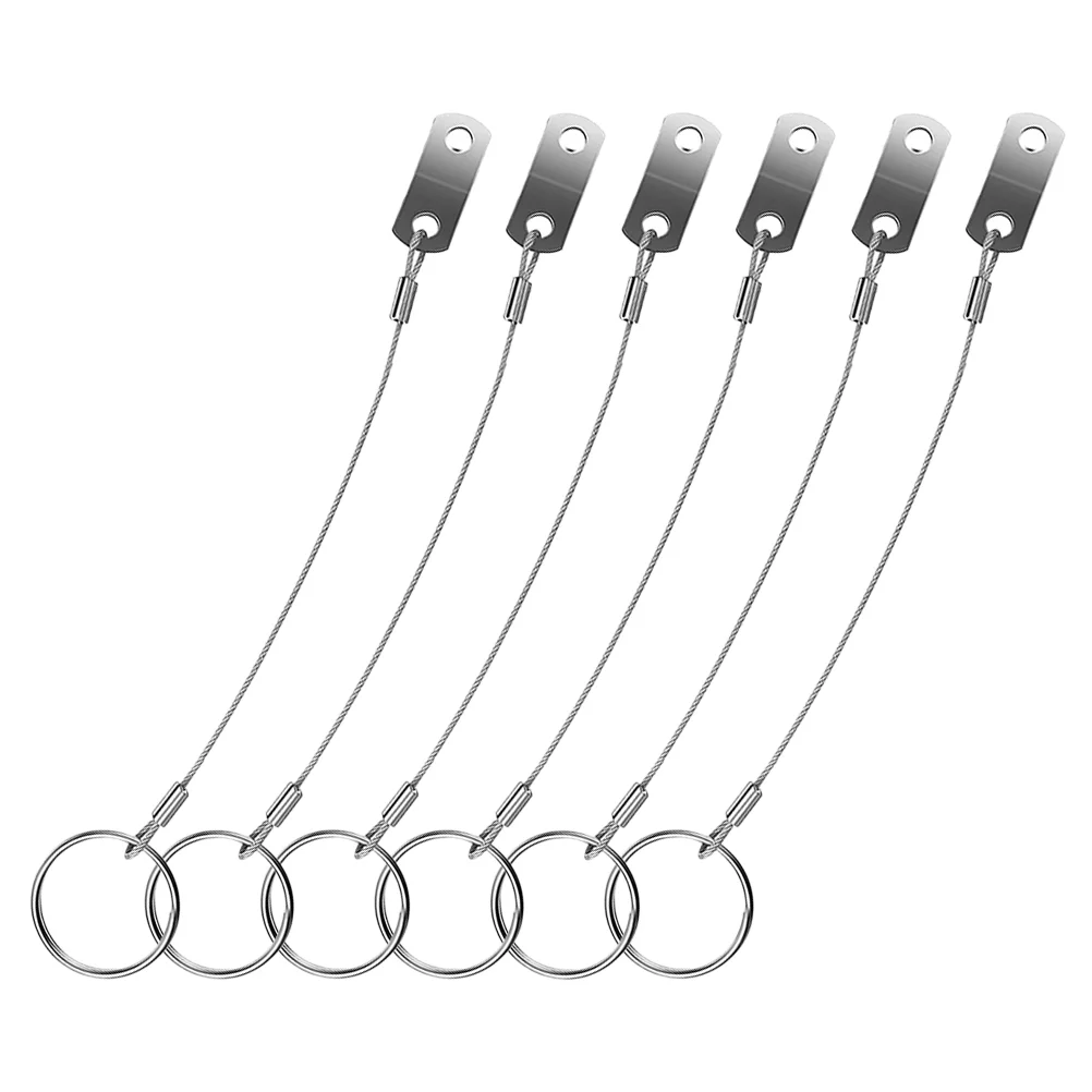 6Pcs Lanyard Stainless Steel Lanyard Cable Tether Boat Bimini Top Hardware Cable Lanyard for Pins Safety Wire with Ring Silver
6Pcs Lanyard Stainless Steel Lanyard Cable Tether Boat Bimini Top Hardware Cable Lanyard for Pins Safety Wire with Ring Silver