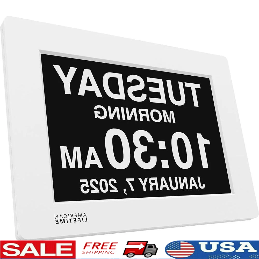 Large Digital Clock Seniors Easy to Read Custom Alarms Multi Language Support Day Date Display Auto Dimming Backup Power
Large Digital Clock Seniors Easy to Read Custom Alarms Multi Language Support Day Date Display Auto Dimming Backup Power