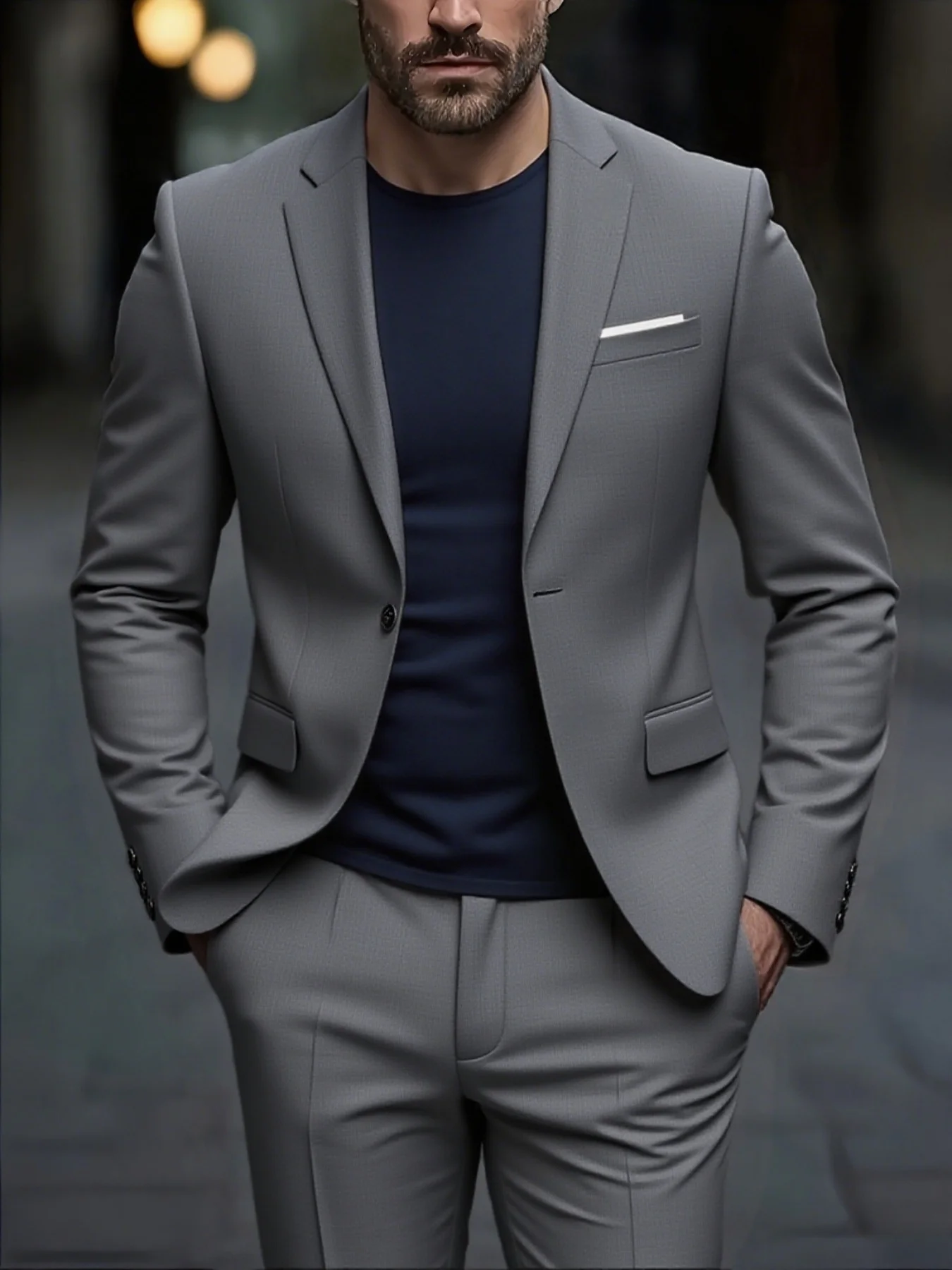 Men's Suit 2pcs Set, Lightweight Comfort Jacket And Pants, All-Season Wear for Wedding, Party And Event
Men's Suit 2pcs Set, Lightweight Comfort Jacket And Pants, All-Season Wear for Wedding, Party And Event