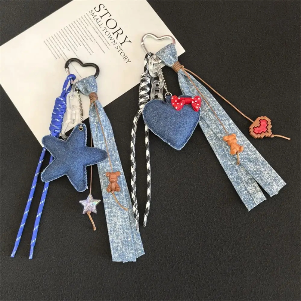 Hand-Woven Star Shaped Keychain Anti-Lost Bag Decoration Woven Rope Bag Pendant Girl Heart Sporty Style Nylon Rope Keyring
Hand-Woven Star Shaped Keychain Anti-Lost Bag Decoration Woven Rope Bag Pendant Girl Heart Sporty Style Nylon Rope Keyring