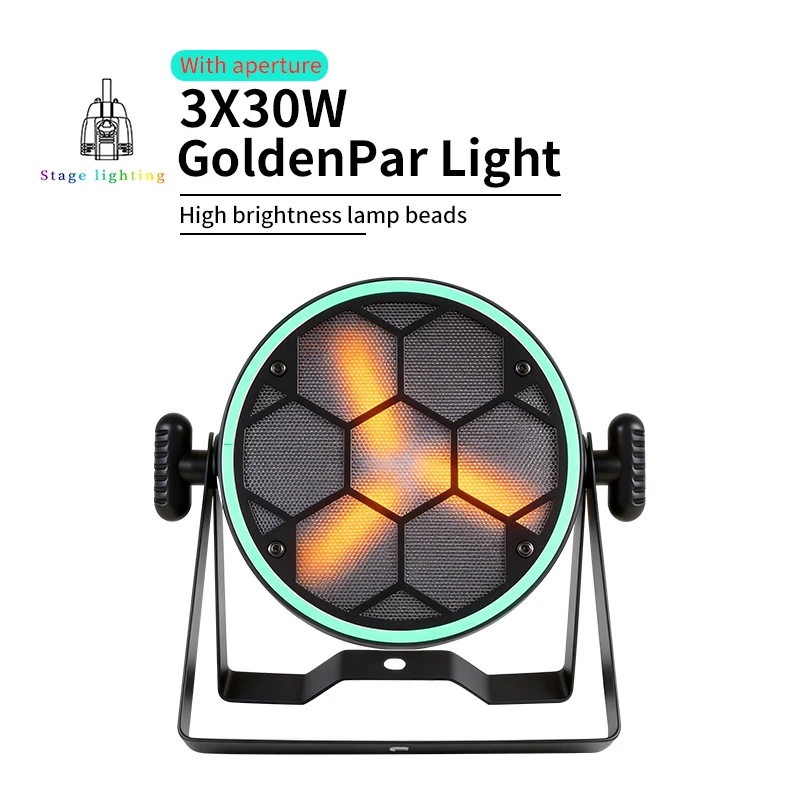 1-4pcs/LED DMX 3x30W Golden Halo RGB Light—suitable for concerts stage productions DJ sets discos wedding party performances
1-4pcs/LED DMX 3x30W Golden Halo RGB Light—suitable for concerts stage productions DJ sets discos wedding party performances