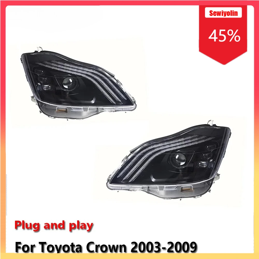 Автомобильные светодиодные фары, автомобильные детали для Toyota Crown 2003-2009, противотуманные DRL, стоп-сигнал поворота, лампа Plug and Play
Автомобильные светодиодные фары, автомобильные детали для Toyota Crown 2003-2009, противотуманные DRL, стоп-сигнал поворота, лампа Plug and Play