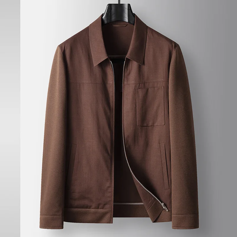 Luxury Men Coat Spring Autumn Thin Wool Casual Coat
Luxury Men Coat Spring Autumn Thin Wool Casual Coat