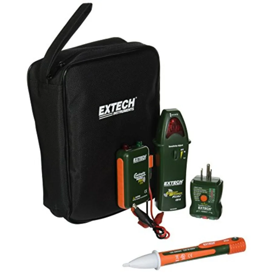 Electrical Troubleshooting Kit: 3-in-1 Circuit Breaker Finder, GFCI Receptacle Tester, and Non-Contact AC Voltage Detector - Pr
Electrical Troubleshooting Kit: 3-in-1 Circuit Breaker Finder, GFCI Receptacle Tester, and Non-Contact AC Voltage Detector - Pr