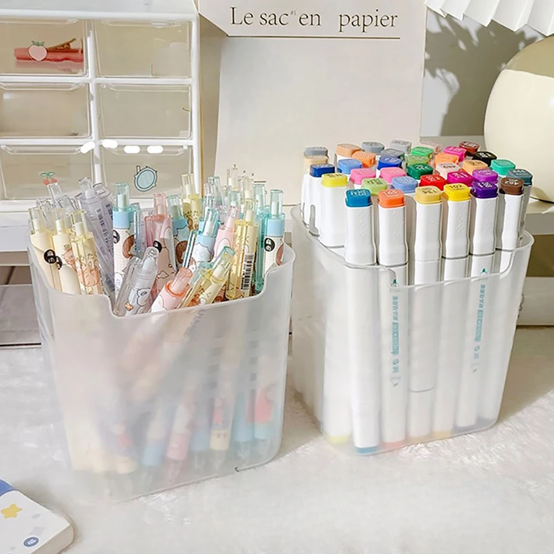 Large Capacity Desktop Storage Pen Holder Desk Organizer Pencil Display Cup Simple Office School Supplies Stationery Box
Large Capacity Desktop Storage Pen Holder Desk Organizer Pencil Display Cup Simple Office School Supplies Stationery Box