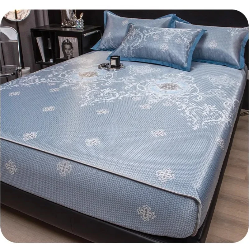 3Pcs/Set Comfortable Ice Silk Bedspreads Cool Latex Bed Mat Pad Sheet for Bedroom Summer Sleeping Mattress Bed Cover
3Pcs/Set Comfortable Ice Silk Bedspreads Cool Latex Bed Mat Pad Sheet for Bedroom Summer Sleeping Mattress Bed Cover