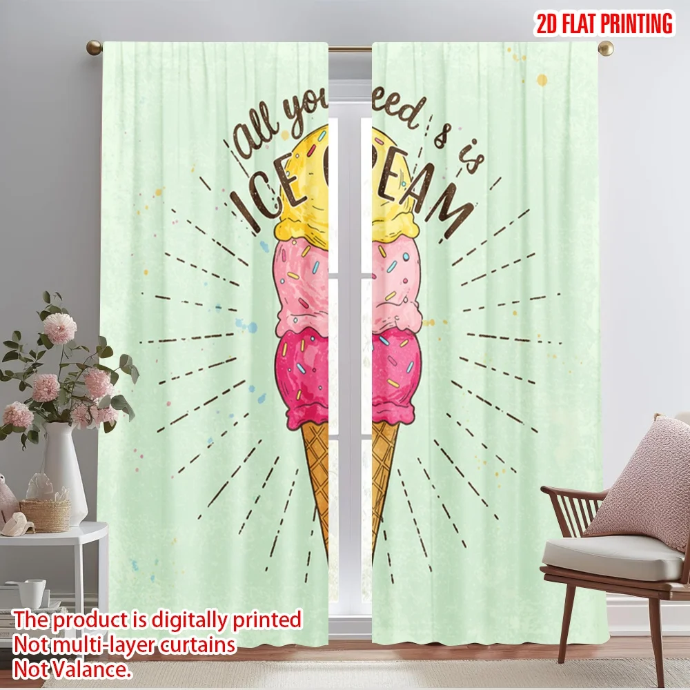 2pcs 2D flat printing Drapes Ice Cream Cone Polyester Fabric Without Electricity Birthday Party Use for Holiday Portraits and
2pcs 2D flat printing Drapes Ice Cream Cone Polyester Fabric Without Electricity Birthday Party Use for Holiday Portraits and