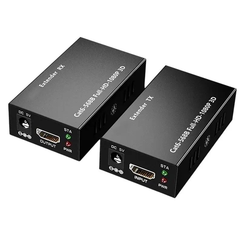 AT82-1080P -Compatible Extender Over Single Rj45 Cat5e/6 Cable 60M Ethernet Extender Video Extension Transmission
AT82-1080P -Compatible Extender Over Single Rj45 Cat5e/6 Cable 60M Ethernet Extender Video Extension Transmission