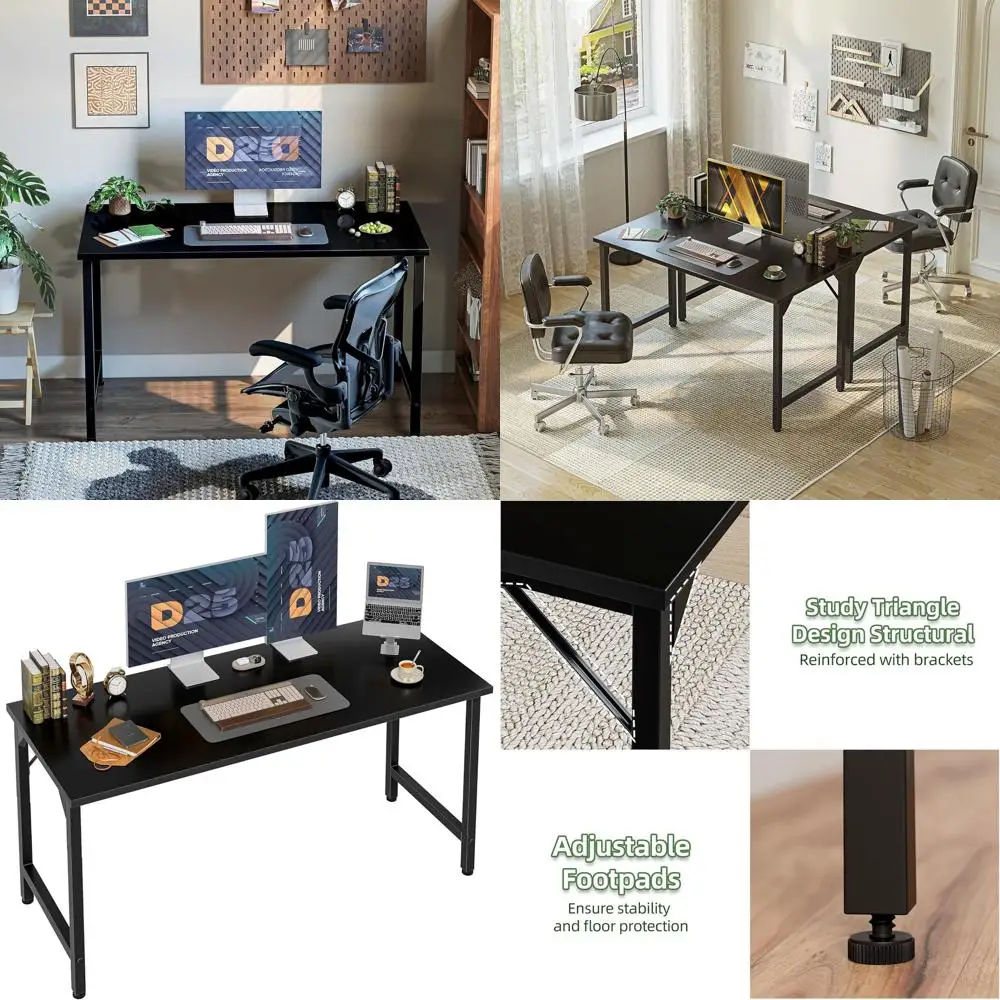 Черный 47-стол для домашнего офиса для компьютера, учебы и игр с регулируемыми ножками
Черный 47-стол для домашнего офиса для компьютера, учебы и игр с регулируемыми ножками