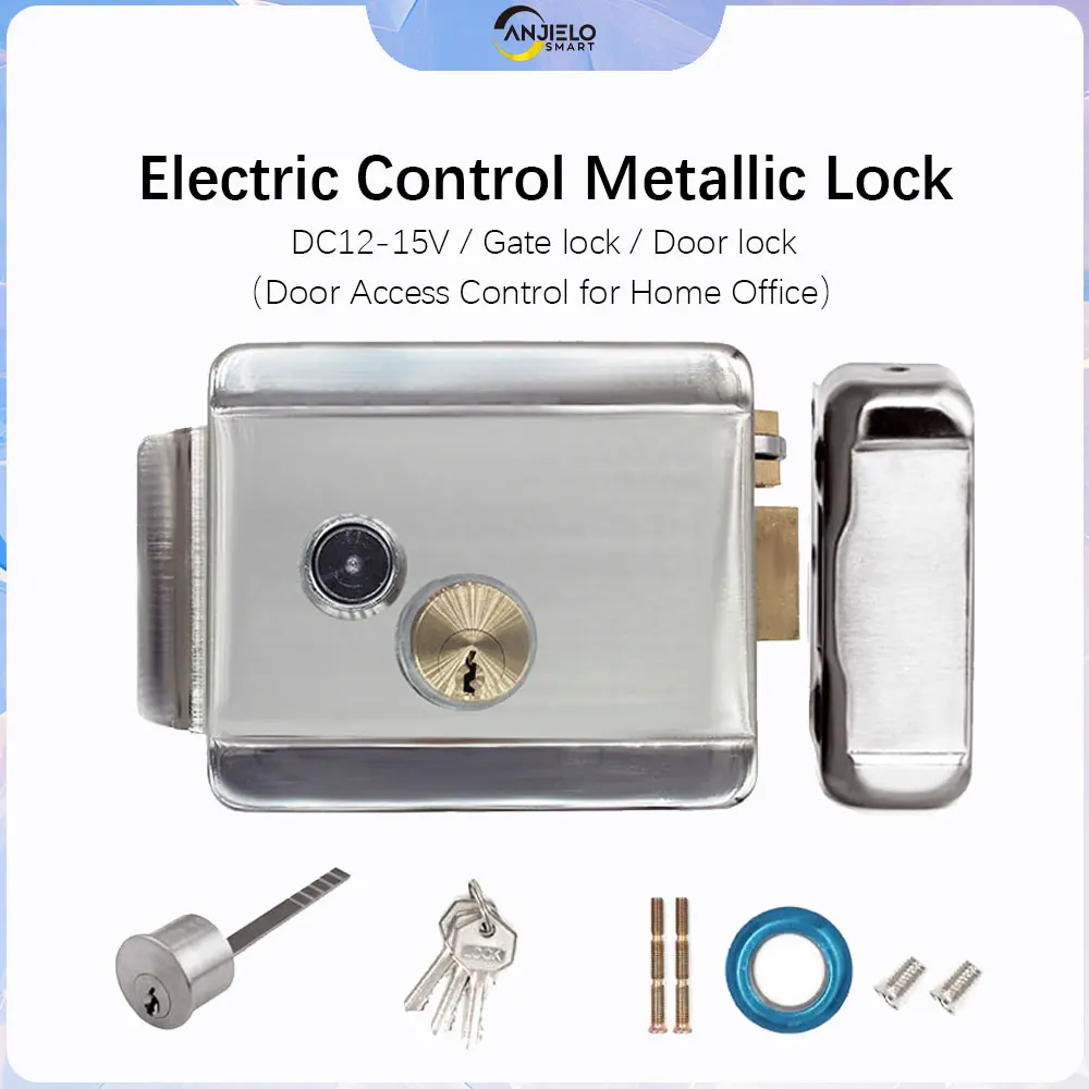 ANJIELO Metal Electronic Control Lock Electric Gate Door Lock support Video Doorphone Intercom System DC12-15V
ANJIELO Metal Electronic Control Lock Electric Gate Door Lock support Video Doorphone Intercom System DC12-15V