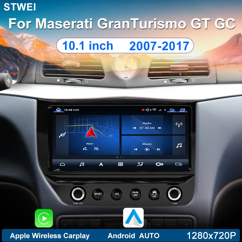 For Maserati GT GranTurismo 2007-2017 10.1 "Android 13 Car Radio Multimedia Video Player GPS Navigation 4G WIFI Wireless Carplay
For Maserati GT GranTurismo 2007-2017 10.1 "Android 13 Car Radio Multimedia Video Player GPS Navigation 4G WIFI Wireless Carplay