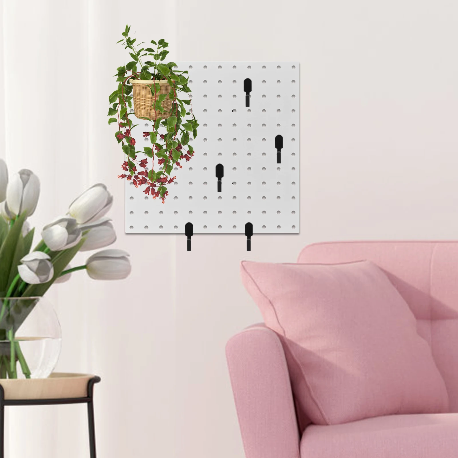 40pcs Hooks Rack Pegboard Kitchen Bedroom Study Storage Easy Installation Black Locking Hardware
40pcs Hooks Rack Pegboard Kitchen Bedroom Study Storage Easy Installation Black Locking Hardware