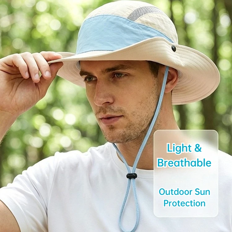Quick Dry Bucket Hat Colorblock Mesh Sun Hat Unisex Lightweight Breathable Outdoor Hiking Travel Boonie Fishing Camp Hat
Quick Dry Bucket Hat Colorblock Mesh Sun Hat Unisex Lightweight Breathable Outdoor Hiking Travel Boonie Fishing Camp Hat