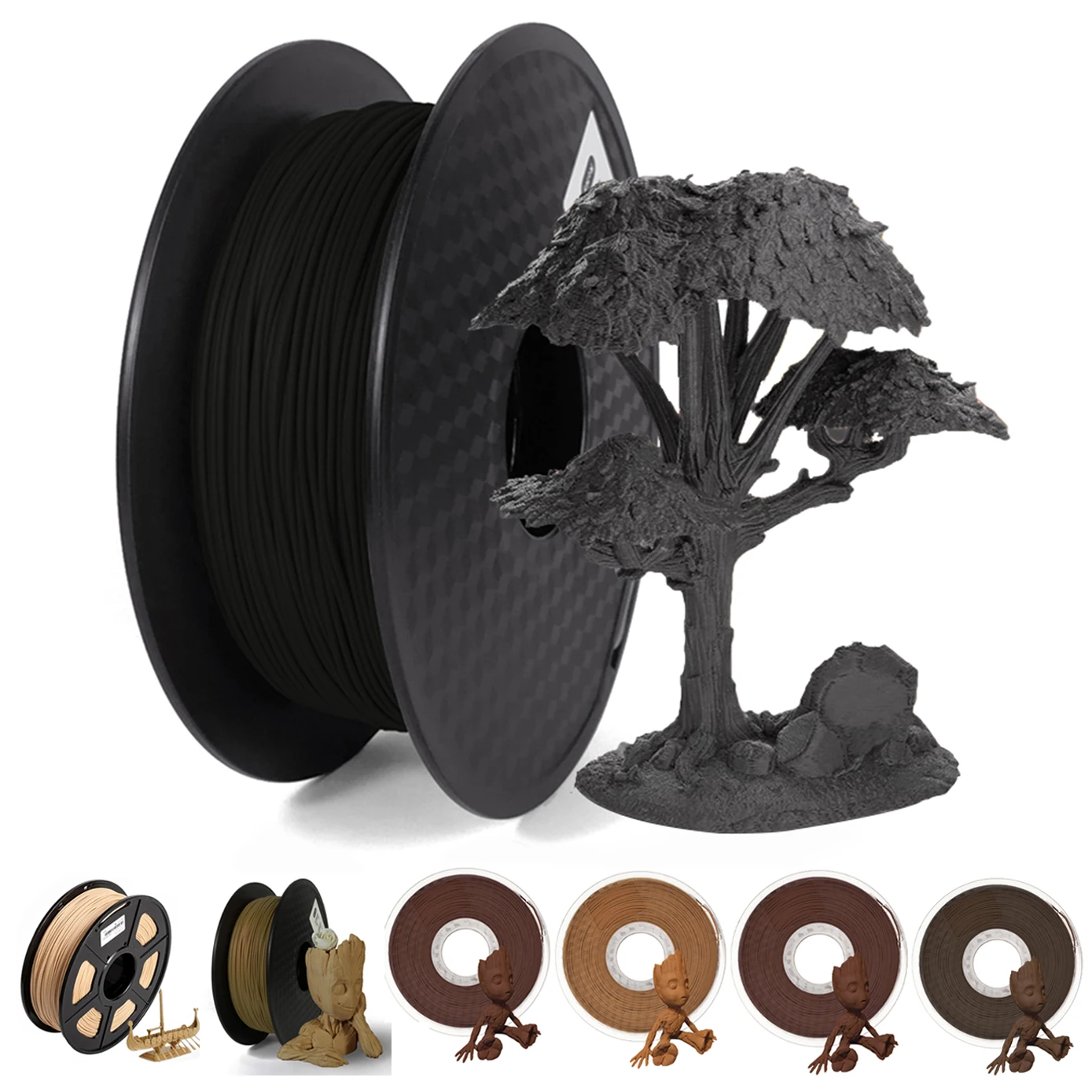 1.75mm 250g, 500g PLA Wood 3D Printer Filament Wooden Rose Ebony Red Sandal Wood Sublimation 3D Printing Material Filament pla
1.75mm 250g, 500g PLA Wood 3D Printer Filament Wooden Rose Ebony Red Sandal Wood Sublimation 3D Printing Material Filament pla