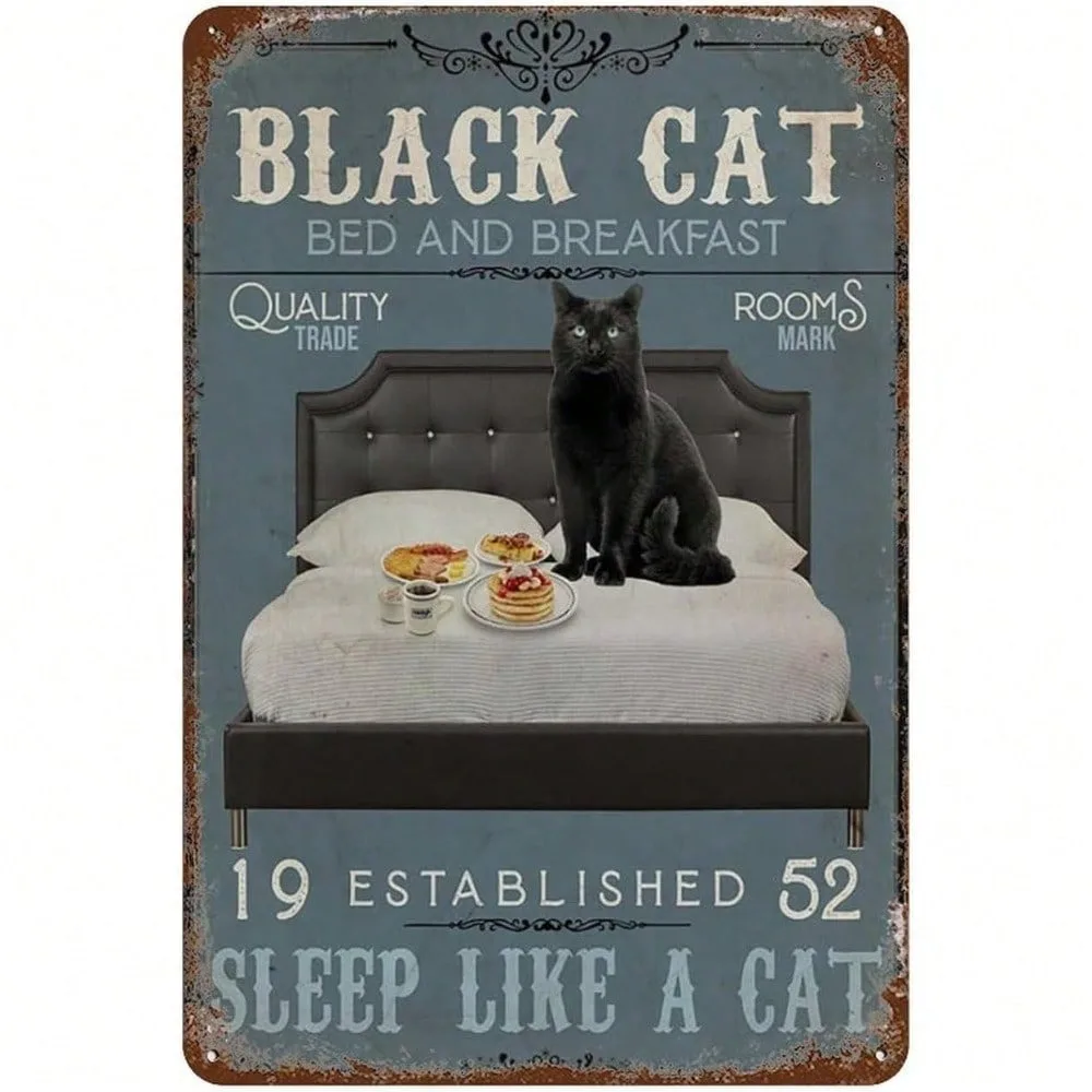 Vintage Black Cat Tin Metal Sign - Perfect Art Deco Wall Decor for Ramadan 2026, Valentine's Day & Retro Cafe, Pub, Bed & Breakf
Vintage Black Cat Tin Metal Sign - Perfect Art Deco Wall Decor for Ramadan 2026, Valentine's Day & Retro Cafe, Pub, Bed & Breakf