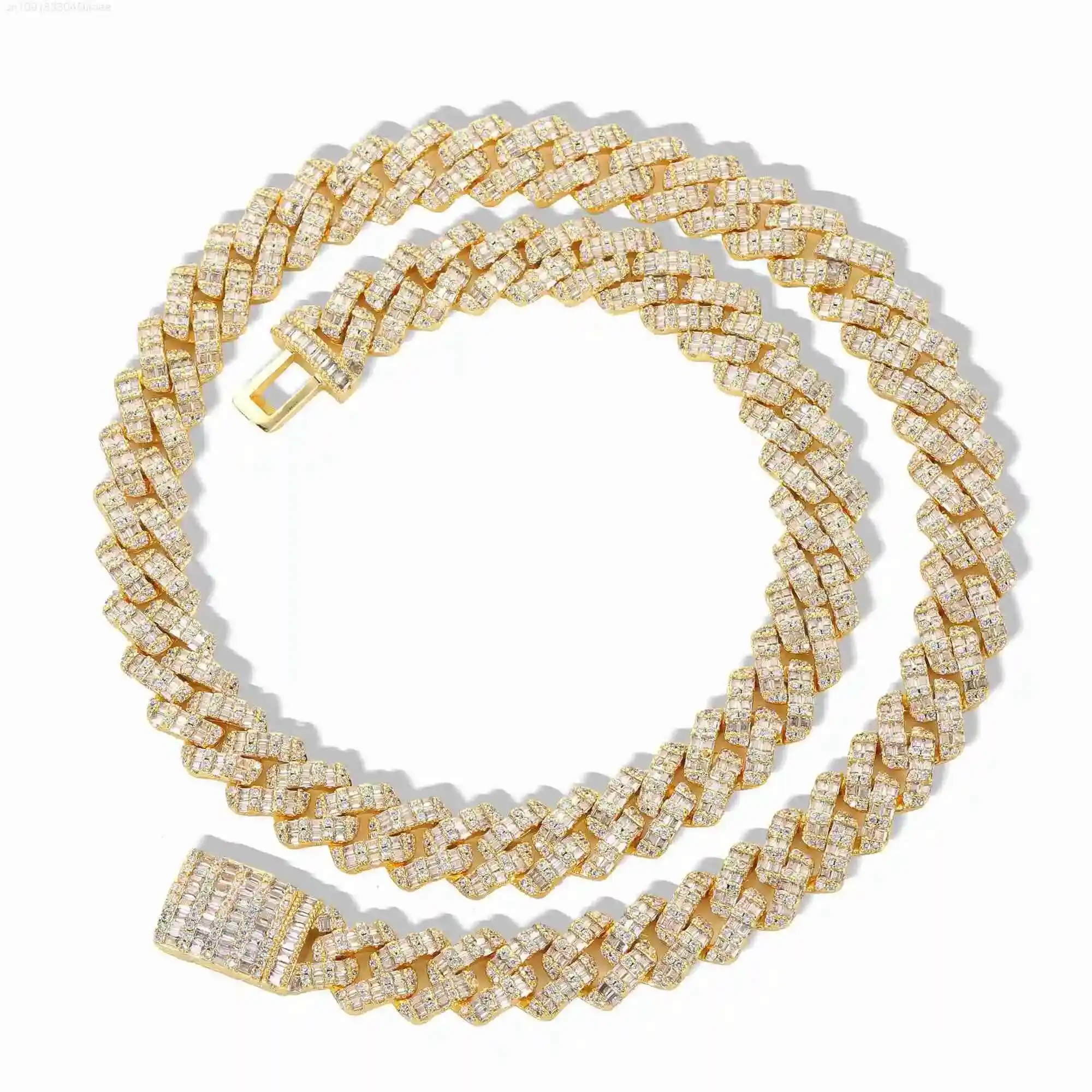 Wholesale High Quality Hip Hop Jewelry Plain Miami Cuban Link Chain Necklace Ice Out Zircon Necklace for Men Women
Wholesale High Quality Hip Hop Jewelry Plain Miami Cuban Link Chain Necklace Ice Out Zircon Necklace for Men Women