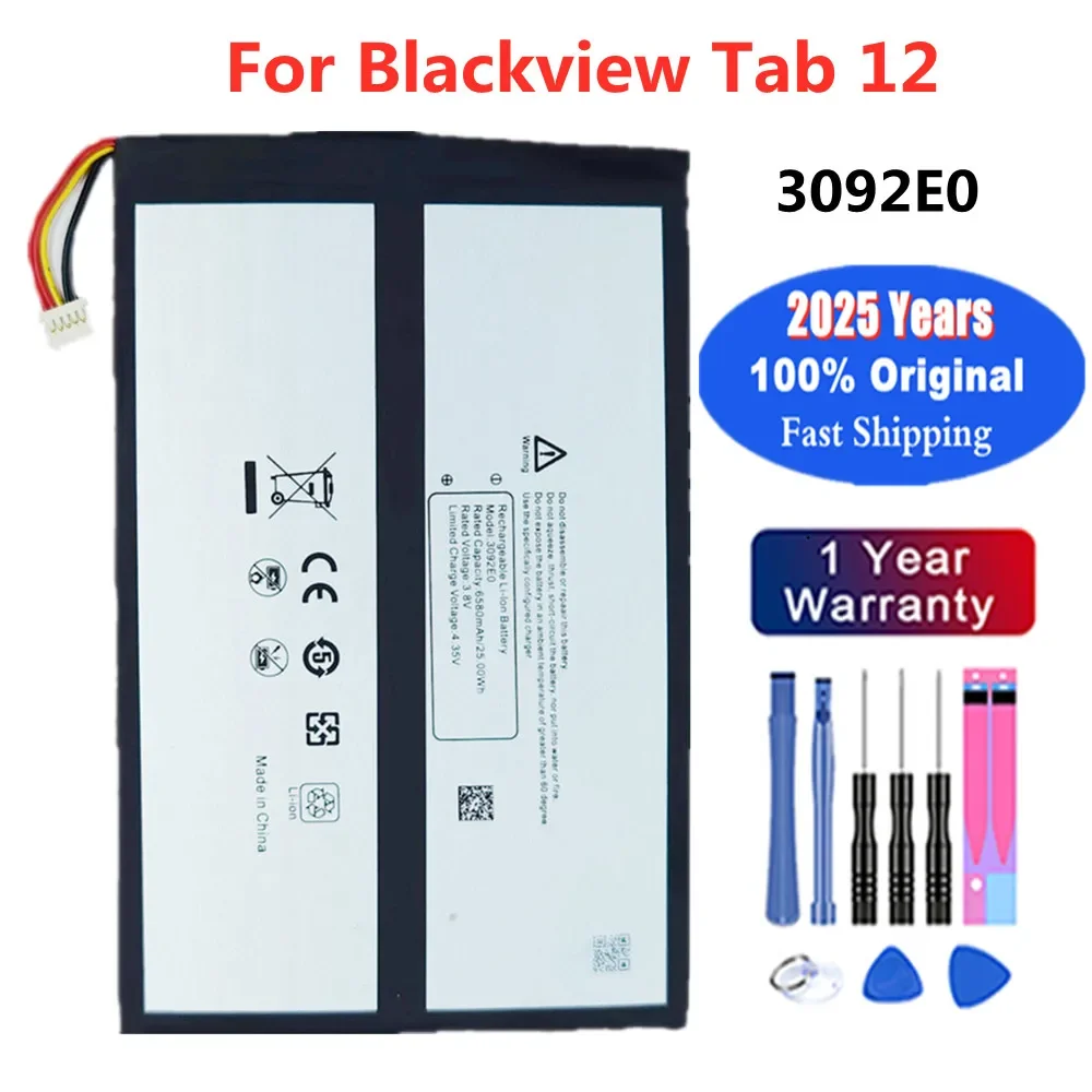 3092142 100% оригинальный аккумулятор для планшетов Blackview Tab 12 Tab12, аккумулятор 6580 мАч
3092142 100% оригинальный аккумулятор для планшетов Blackview Tab 12 Tab12, аккумулятор 6580 мАч