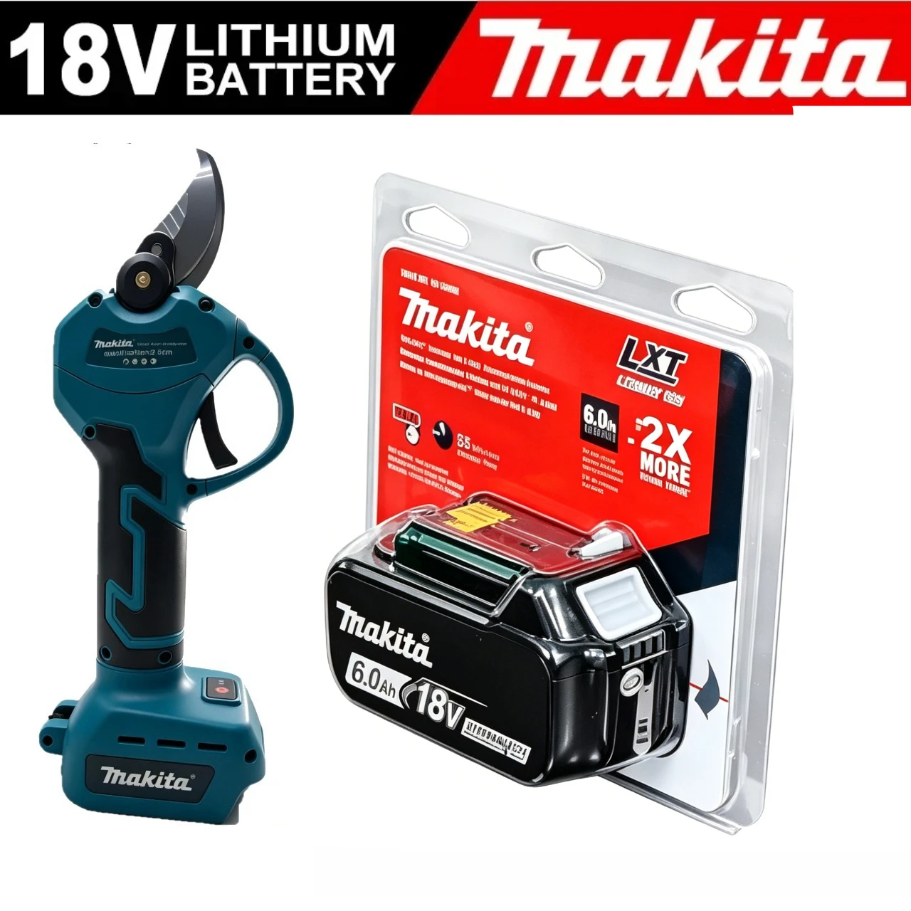 Genuine Makita 18V 6Ah Battery with Power Indicator, Direct Replacement for BL1830,BL1840,BL1850, Stable Power for Makita Tools
Genuine Makita 18V 6Ah Battery with Power Indicator, Direct Replacement for BL1830,BL1840,BL1850, Stable Power for Makita Tools