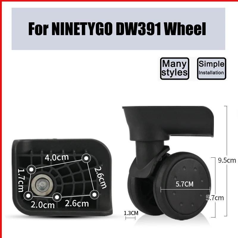 For NINETYGO DW391 Universal Wheel Replacement Suitcase Smooth Silent Shock Absorbing Wheel Accessories Wheels Casters Repair
For NINETYGO DW391 Universal Wheel Replacement Suitcase Smooth Silent Shock Absorbing Wheel Accessories Wheels Casters Repair