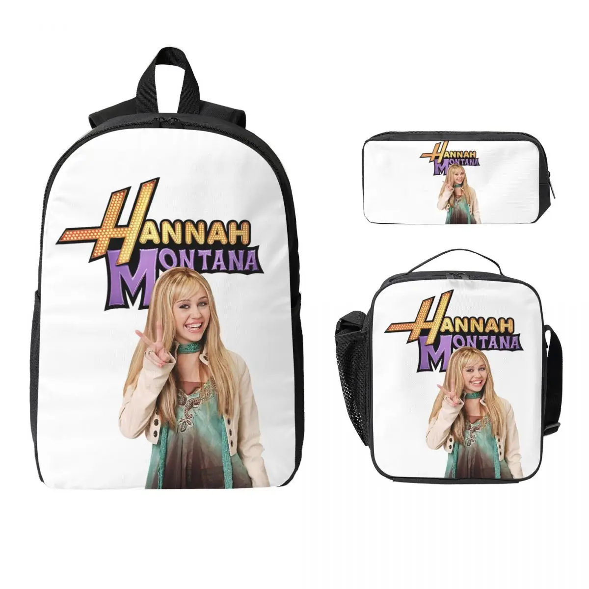 Hannah Montana Rock Star Backpack Student BookBag School Bag Computer Shoulder Bags 3ps Insulated Lunch Bag Pencil Case
Hannah Montana Rock Star Backpack Student BookBag School Bag Computer Shoulder Bags 3ps Insulated Lunch Bag Pencil Case