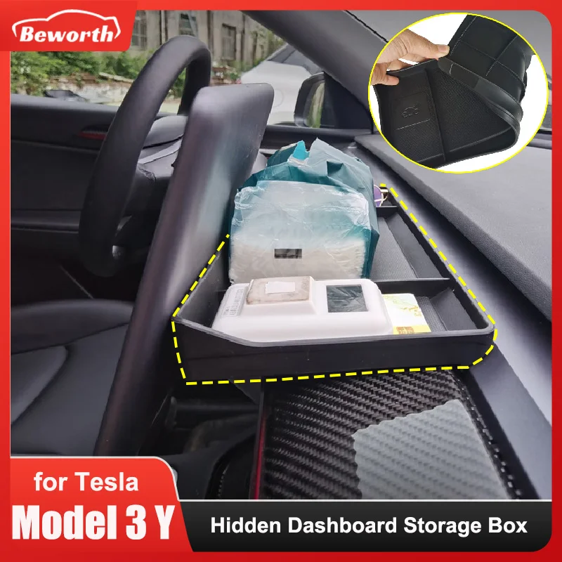 Скрытая коробка для хранения приборной панели Tesla Model 3 Y 2023, центральная консоль из ТПЭ, силиконовый материал, органайзер, лоток, модификация интерьера
Скрытая коробка для хранения приборной панели Tesla Model 3 Y 2023, центральная консоль из ТПЭ, силиконовый материал, органайзер, лоток, модификация интерьера