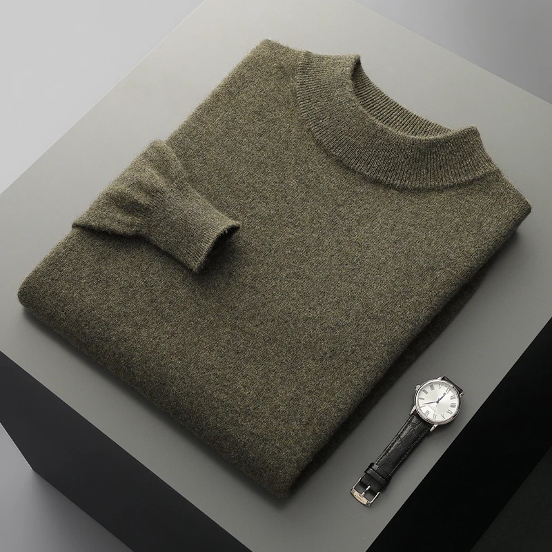 Autumn And Winter New Color Matching 100% Pure Wool Men's Round Neck Loose Jacquard Men's High-End Bottoming Thick Sweater
Autumn And Winter New Color Matching 100% Pure Wool Men's Round Neck Loose Jacquard Men's High-End Bottoming Thick Sweater