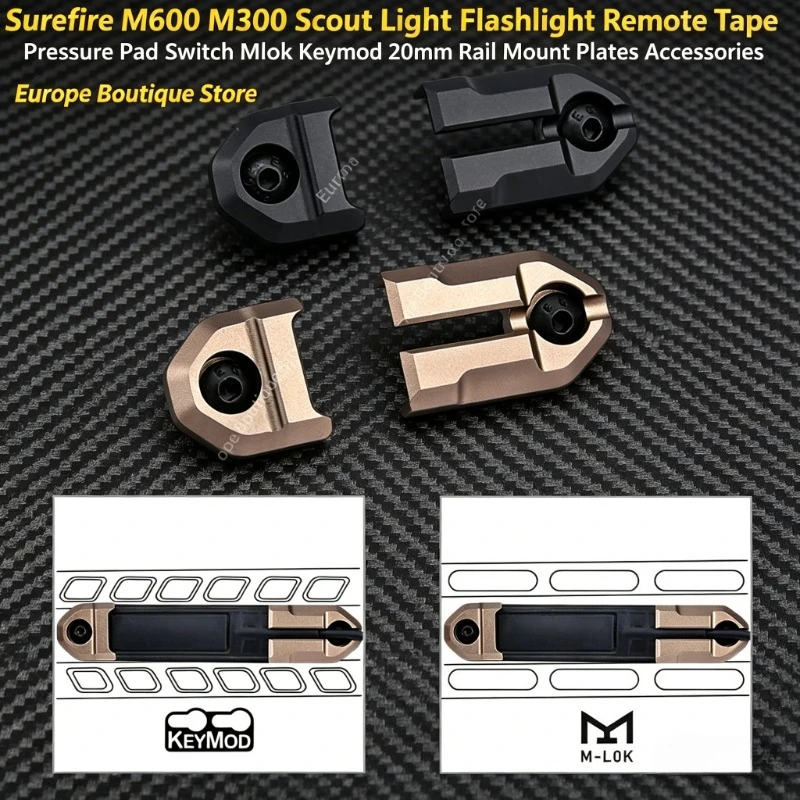 Tactical Scout Light Remote Switch For Surefire M600 M300 Mlok Keymod 20mm Rail Mount Plate Parts
Tactical Scout Light Remote Switch For Surefire M600 M300 Mlok Keymod 20mm Rail Mount Plate Parts