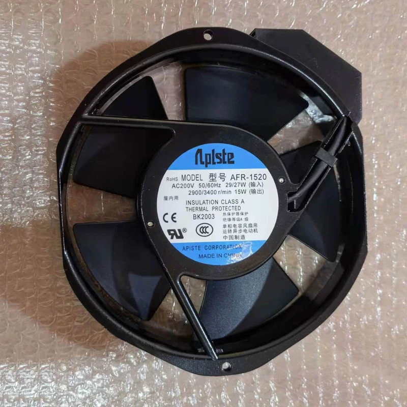 Y+1PCS NEW for APISTE AFR-1520 AC200V 29/27W AC Cooling Fan#QW
Y+1PCS NEW for APISTE AFR-1520 AC200V 29/27W AC Cooling Fan#QW