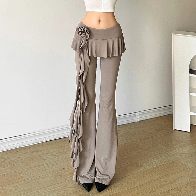 2025 Summer New Women's Solid Color Fashion Flowers Ribbon Straight Casual Pants Women
2025 Summer New Women's Solid Color Fashion Flowers Ribbon Straight Casual Pants Women
