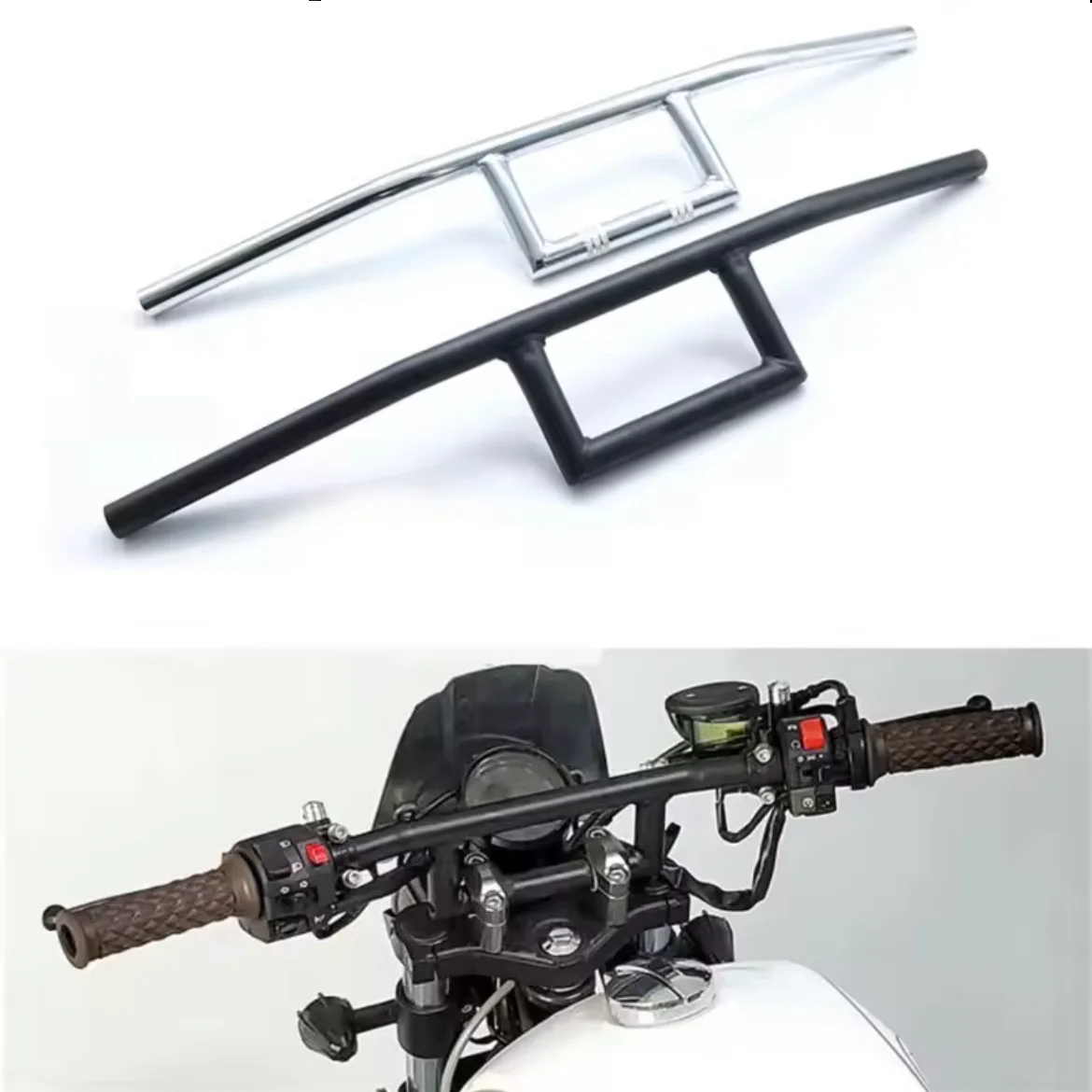 7/8" 22mm , Handlebar Universal Motorcycle Drag Handle Bar For Honda Suzuki Yamaha Kawasaki Old School Bobber Dirt bike
7/8" 22mm , Handlebar Universal Motorcycle Drag Handle Bar For Honda Suzuki Yamaha Kawasaki Old School Bobber Dirt bike