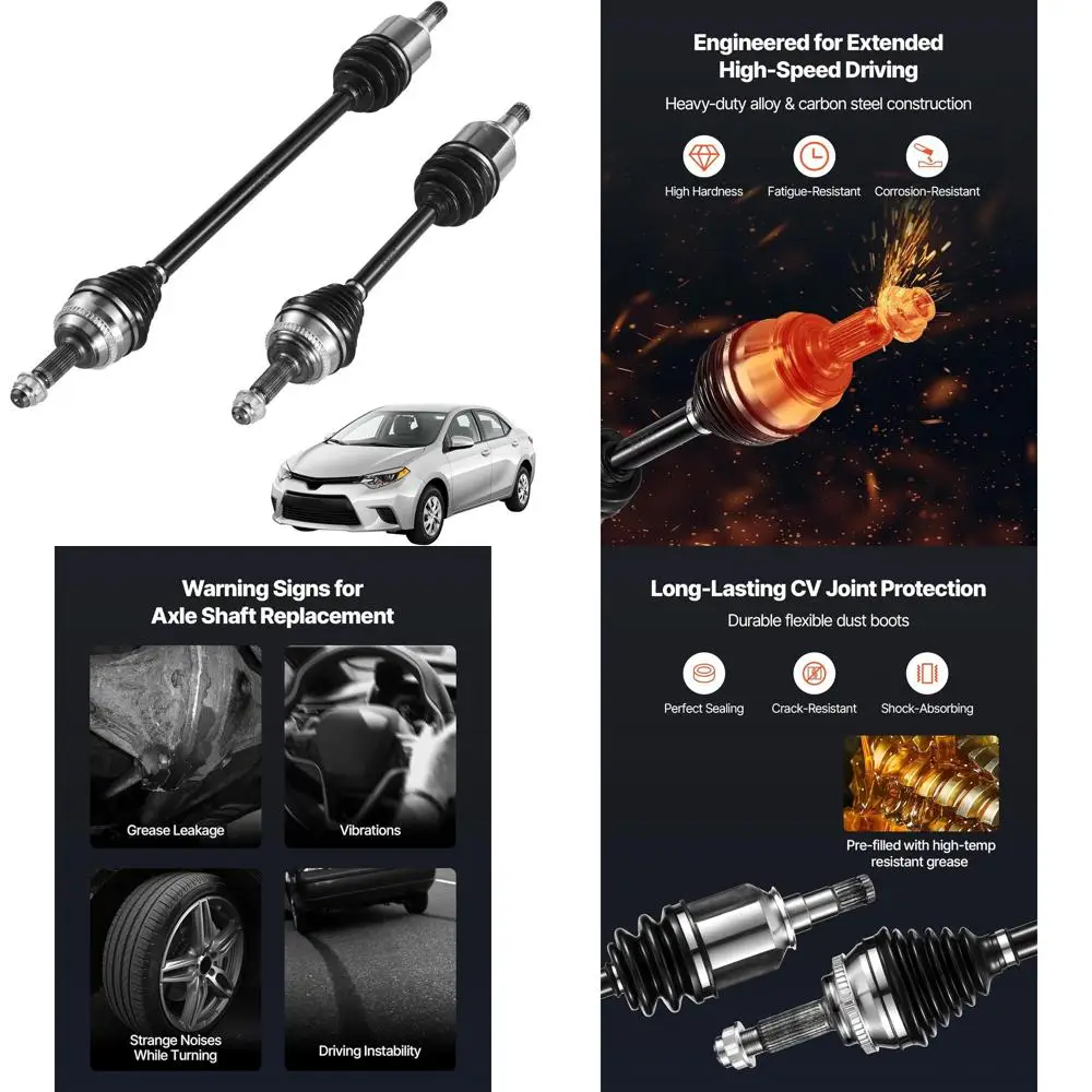 VEVOR CV Axle Shaft Assembly, 2 Pieces Front Left & Right (Driver and Passenger Side), Automotive Replacement CV Joint Axles Pai
VEVOR CV Axle Shaft Assembly, 2 Pieces Front Left & Right (Driver and Passenger Side), Automotive Replacement CV Joint Axles Pai