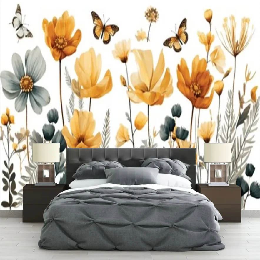 Customized mural wallpaper Nordic Rainforest plants and watercolor flowers bedroom wedding room background wall 3d wallpaper
Customized mural wallpaper Nordic Rainforest plants and watercolor flowers bedroom wedding room background wall 3d wallpaper
