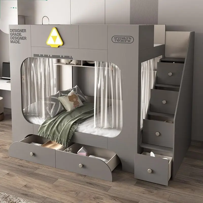 !@Modern Minimalist Bunk Bed for Kids - Parallel Loft Bed, Student Bunk Bed, Wooden Bed, Same Width for Upper & Lower Beds
!@Modern Minimalist Bunk Bed for Kids - Parallel Loft Bed, Student Bunk Bed, Wooden Bed, Same Width for Upper & Lower Beds