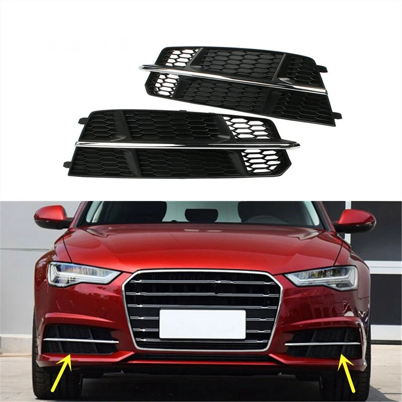 Car Pair Front Lower Honeycomb Fog Light Grille Cover for AUDI A6 C7.5 17-18 4G0807647B 4G0807648B
Car Pair Front Lower Honeycomb Fog Light Grille Cover for AUDI A6 C7.5 17-18 4G0807647B 4G0807648B