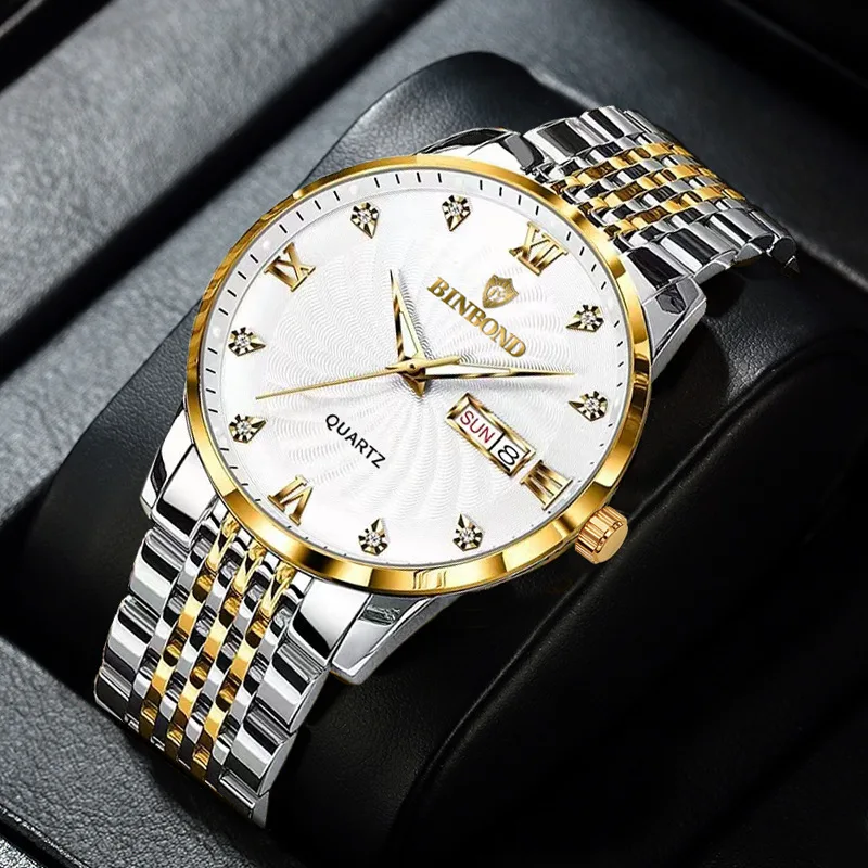 2023 Classic Business Quartz Watches for Men Fashion Luxury Steel Waterproof Male Clock Luminous Pointer Diamond Dial Wristwatch
2023 Classic Business Quartz Watches for Men Fashion Luxury Steel Waterproof Male Clock Luminous Pointer Diamond Dial Wristwatch