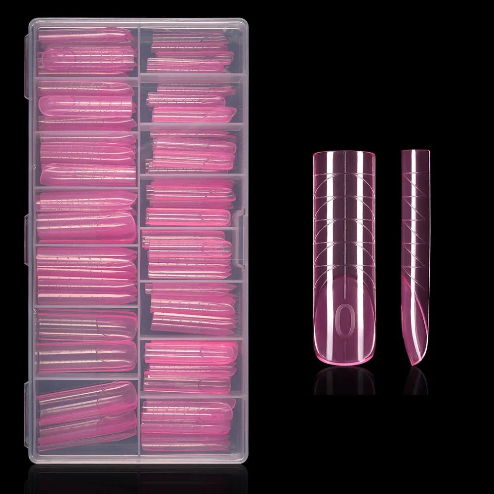 140Pcs/box French Nail Dual Forms Quick Building Gel Mold with Scale Pink Transparent Nail Extension Molds Full Cover Square 
140Pcs/box French Nail Dual Forms Quick Building Gel Mold with Scale Pink Transparent Nail Extension Molds Full Cover Square