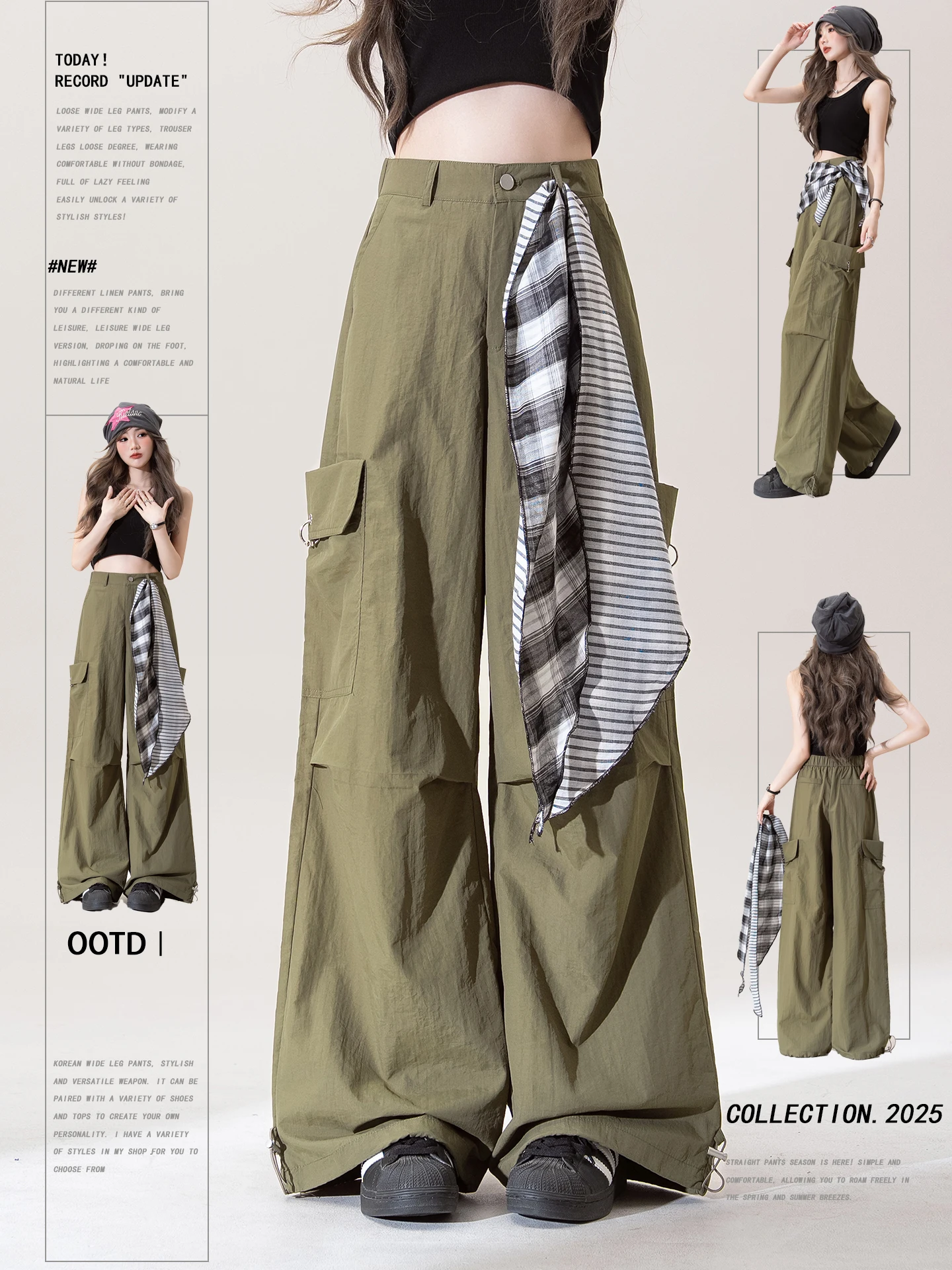 Camouflage een American Retro Multi-ket Work Pants Women Summer Thin Sun Protection Qui Dry Sports Wide Leg Casual Pants
Camouflage een American Retro Multi-ket Work Pants Women Summer Thin Sun Protection Qui Dry Sports Wide Leg Casual Pants