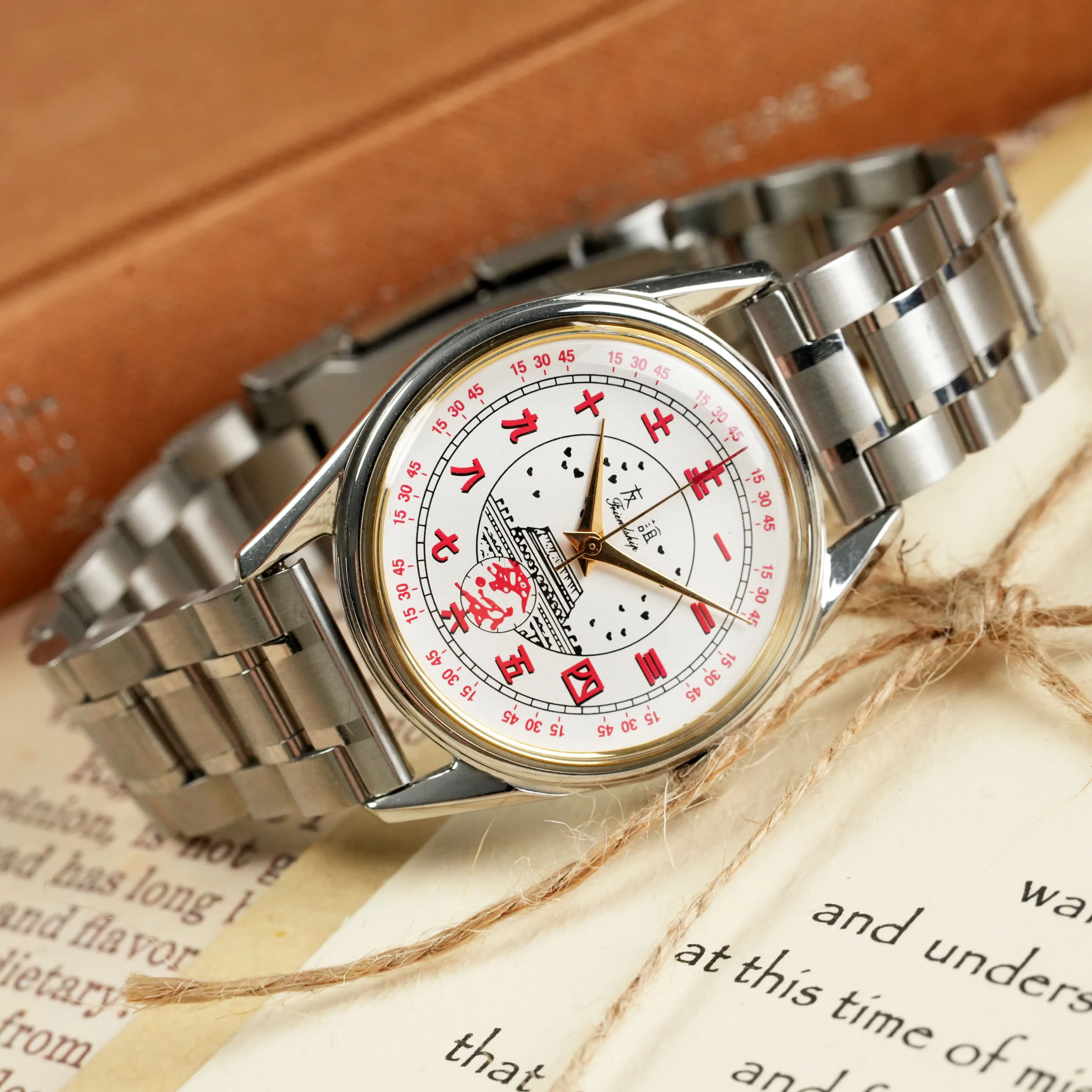 Diamond Brand Men's 38MM Manual Mechanical Watch Peace Commemorative Watch Waterproof
Diamond Brand Men's 38MM Manual Mechanical Watch Peace Commemorative Watch Waterproof