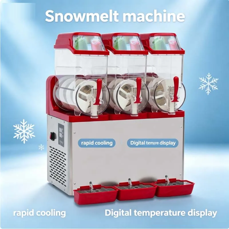 Commercial Frozen Slushy Three Tanks Juicer Fruit Maker 12LX3 Snow Melting Machine
Commercial Frozen Slushy Three Tanks Juicer Fruit Maker 12LX3 Snow Melting Machine