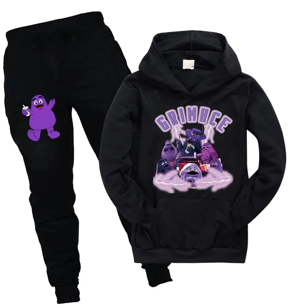 New Autumn Sportswear Kids Grimace Shake Clothing Sets Baby Boy Girl Fashion Sports Suits Hoodie Sweater+pants Children Clothes
New Autumn Sportswear Kids Grimace Shake Clothing Sets Baby Boy Girl Fashion Sports Suits Hoodie Sweater+pants Children Clothes