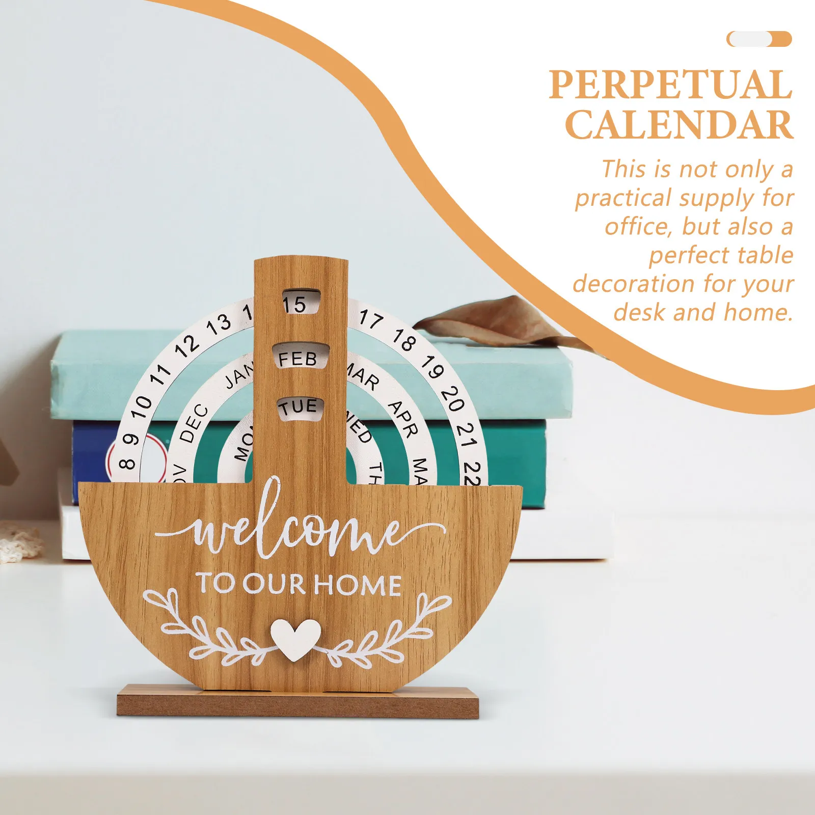 Wood Perpetual Desk Calendar Classic Rotatable Circle Frame Desktop Office Decorative Table Calendar Home Supply
Wood Perpetual Desk Calendar Classic Rotatable Circle Frame Desktop Office Decorative Table Calendar Home Supply