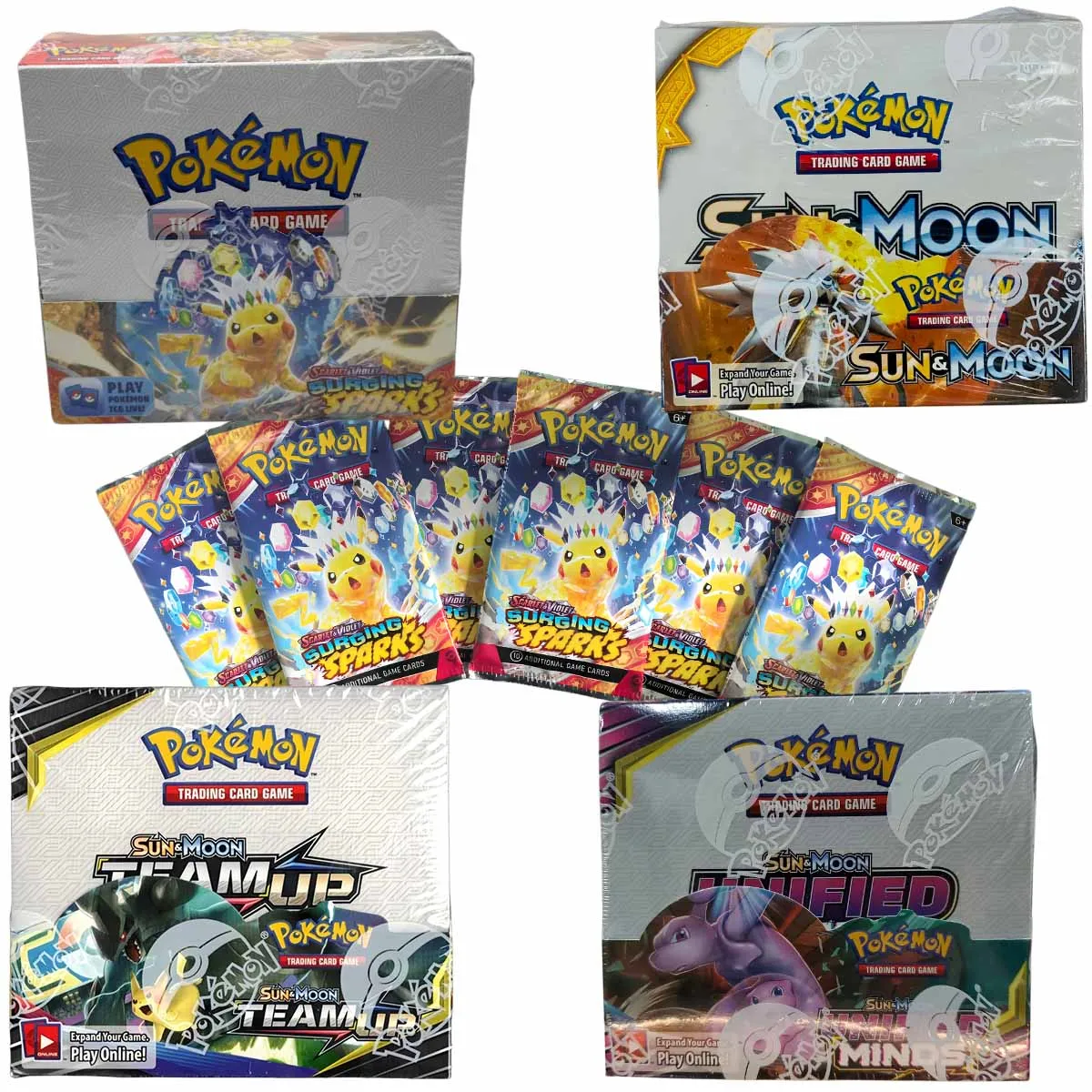 180/360Pcs Pokemon Card TGC Scarlet Violet Surging Sparks Sun & Moon English Booster Battle Transaction Anime Card Games Collect
180/360Pcs Pokemon Card TGC Scarlet Violet Surging Sparks Sun & Moon English Booster Battle Transaction Anime Card Games Collect