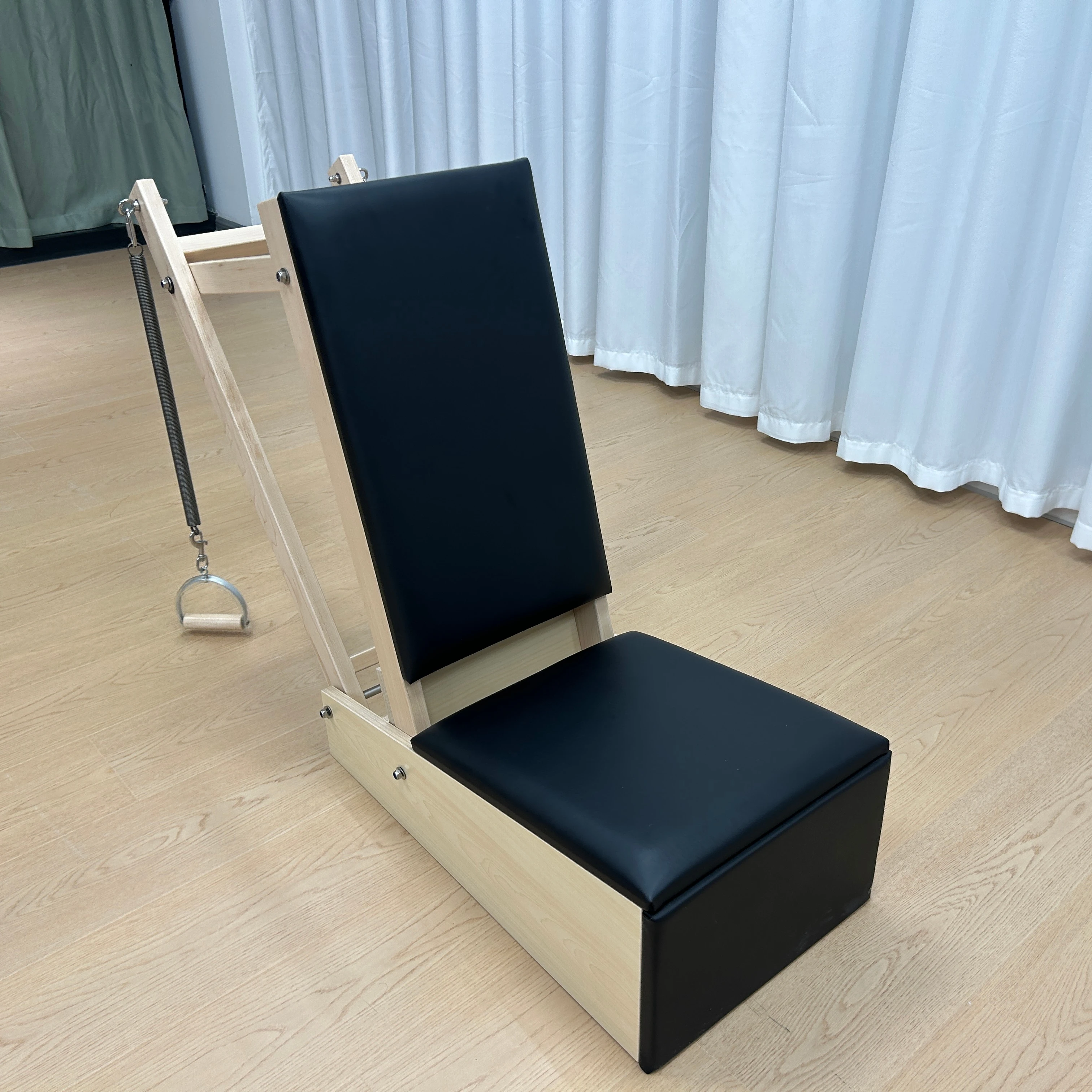 Handle Spring Stable Gym Equipment Exercise Wooden Pilates Arm Chair Classic Pilates Baby Chair
Handle Spring Stable Gym Equipment Exercise Wooden Pilates Arm Chair Classic Pilates Baby Chair