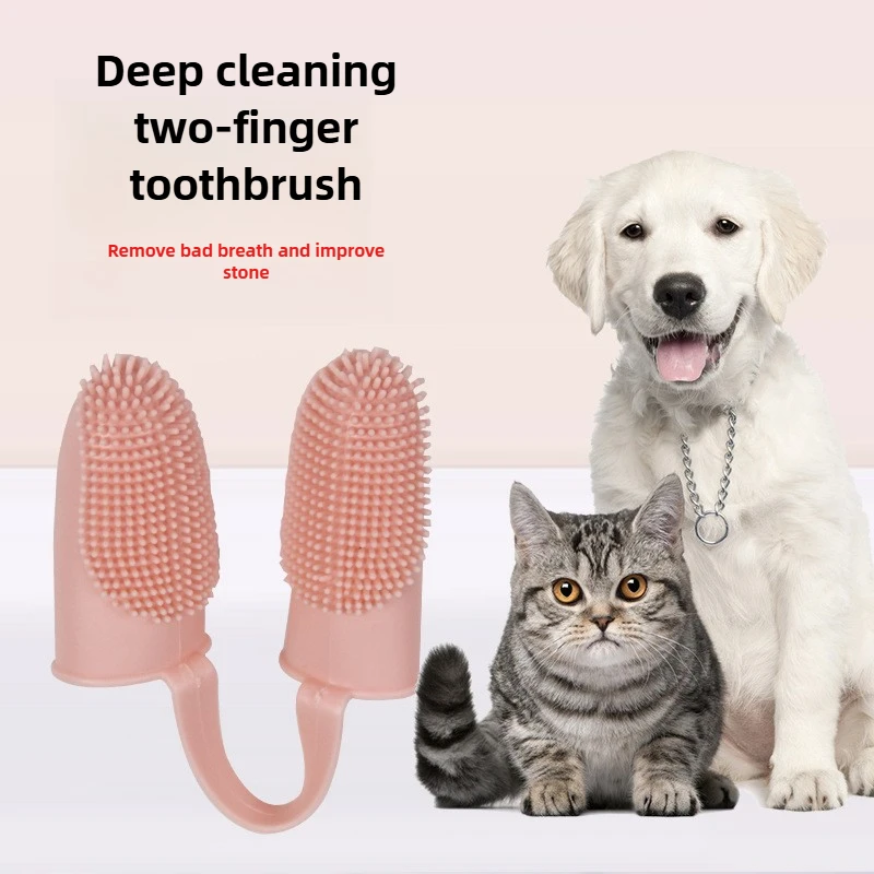 Dual Finger Set Pet Toothbrush Oral Cleaning Dog Flexible Durable Suppleness Toothbrush Safe Non-toxic Easy Clean Pet Products
Dual Finger Set Pet Toothbrush Oral Cleaning Dog Flexible Durable Suppleness Toothbrush Safe Non-toxic Easy Clean Pet Products