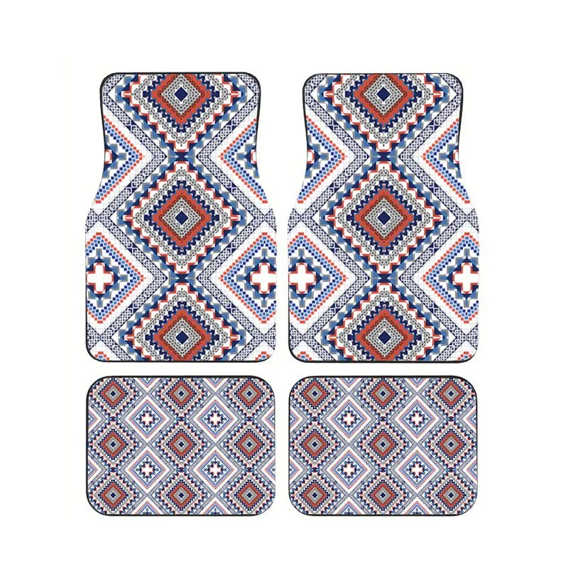 Ethnic Geometric Print Car Floor Mats 4pcs Universal Non Slip Floor Carpets For Car SUV Truck
Ethnic Geometric Print Car Floor Mats 4pcs Universal Non Slip Floor Carpets For Car SUV Truck