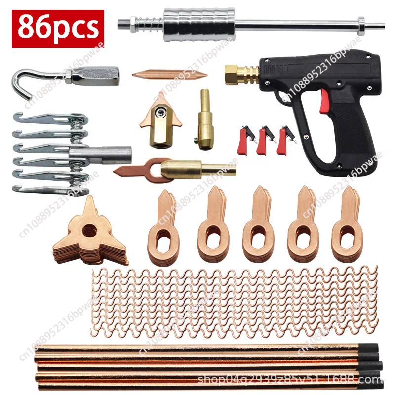 Sheet metal repair machine accessories Auto shaping machine accessories set Dent repair tool 86pcs
Sheet metal repair machine accessories Auto shaping machine accessories set Dent repair tool 86pcs
