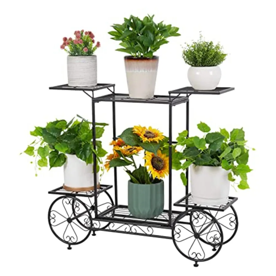 Metal Plant Stand Indoor: 6 Tier Garden Cart Flower Planter Pot Holder Parisian Style Wrought Iron Display Shelf Rack Decoratin
Metal Plant Stand Indoor: 6 Tier Garden Cart Flower Planter Pot Holder Parisian Style Wrought Iron Display Shelf Rack Decoratin