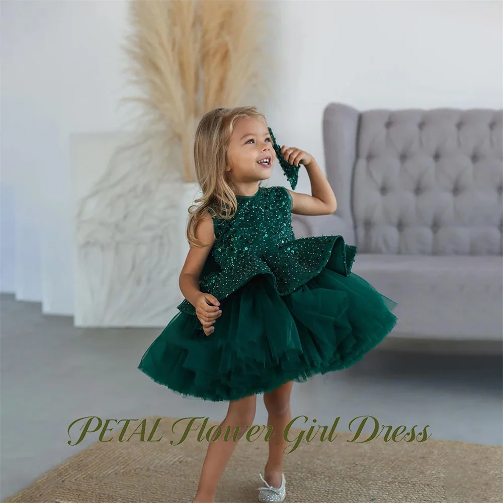 Petal Emerald Green Princess Girls Dress Round Neck Sleeveless Ball Gown Party Tutu Dresses with Bow Tutu Fluffy Prom Gown
Petal Emerald Green Princess Girls Dress Round Neck Sleeveless Ball Gown Party Tutu Dresses with Bow Tutu Fluffy Prom Gown