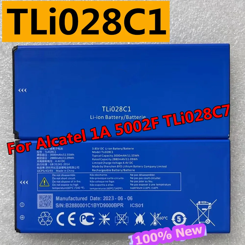 Оригинальный аккумулятор TLi028C1 TLi028C7 3000 мАч для мобильного телефона Alcatel 1A 5002F 1B 2020 5002D 5002X 5002A 5002F 5002I 5002M 5002S
Оригинальный аккумулятор TLi028C1 TLi028C7 3000 мАч для мобильного телефона Alcatel 1A 5002F 1B 2020 5002D 5002X 5002A 5002F 5002I 5002M 5002S